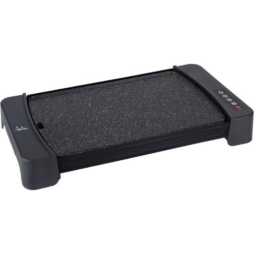  Plancha de asar Jata 2600w 4 temperaturas. Resistencia en M para una distribución del calor por toda la superficie. De gran superficie: 46 x 28 cm. Fácil limpieza. Antiadherente