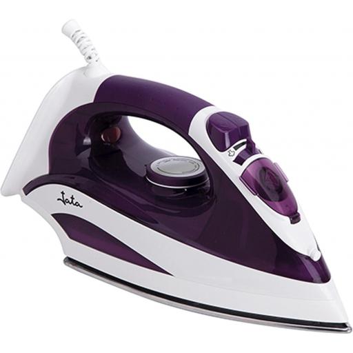  Plancha de Vapor Jata Suela Acero Inoxidable, 2200 W, Vapor vertical y regulable, Golpe de vapor 160 g/min, Termostato regulable de temperatura, Autolimpieza, Antical, Antigoteo [0]