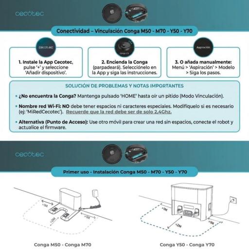 Robot Aspirador Cecotec  con Navegación Láser y App  | 5000Pa, Barre, Aspira, Friega y Pasa la Mopa, Autonomía 160m2, Sensores Anticaídas,... [2]