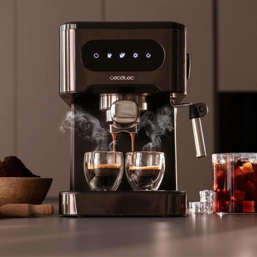   Cafetera express cecotec para espresso y cappuccino, café en frío, 20 Bares de presión, Vaporizador orientable. Disfruta de Calidad profesional en casa. [3]