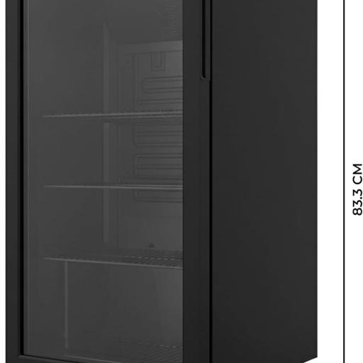  Mini Frigorífico Cecotec con Puerta de Cristal , 88 Litros de Capacidad, 44,5 cm de Ancho, 83,3 de Alto, Iluminación LED interior, Temperatura 0ºC a 10ºC  [2]