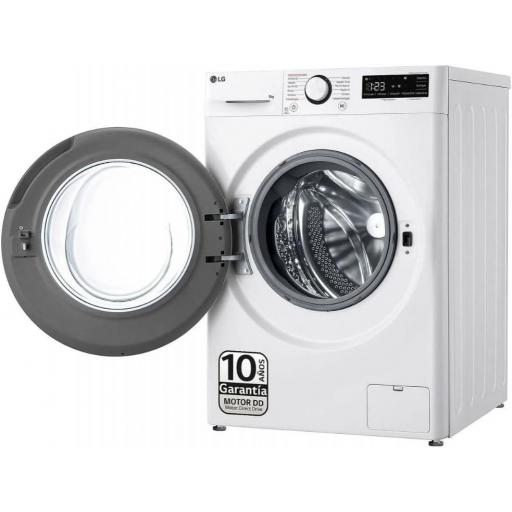 Lavadora LG C/F 9Kg 1400rpm, A-10%, Direct Drive, Func. Vapor, TurboWash, AIDD, Algodon turbo [2]