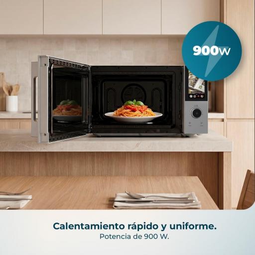 Microondas Cecotec  Digital, Táctil, Convección y Grill 28L  900W en 5 Niveles, Grill 1200W, Convección 2200W, 8 Programas, Plato 315mm, Temporizador y Señal de Finalización [2]