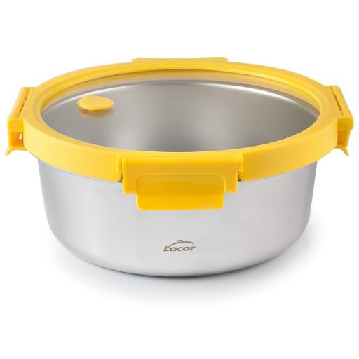 RECIPIENTE LACOR REDONDO ETERN 700ML ACERO INOXIDAB