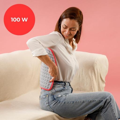  Almohadilla térmica Solac –Bremen Digital + | 48x34cm | Ergonómica | 10 temperaturas | Temporizador 9 posiciones | Auto apagado | Seguridad contra sobrecalentamiento | Lavable a máquina [1]