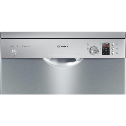 Lavavajillas Bosch - E, 12 Servicios, Media carga, Motor Ecosilence, Inox [2]
