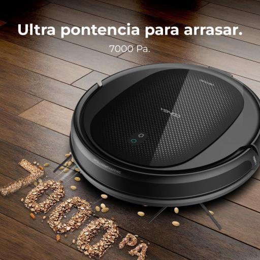 Robot Aspirador Conga Cecotec   Navegación Giroscópica Ordenada, 7000Pa Presión de Succión, Autonomía 160 Minutos, Sensores Anticaídas y Cepillo Multifunción, TotalSurface, App Control [2]