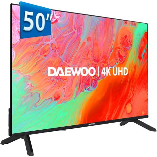 TV DAEWOO 50" - Smart TV 4K Ultra HD HDR 3840 x 2160, Dolby Vision, Diseño sin Marcos, Dolby Audio 2025 [1]