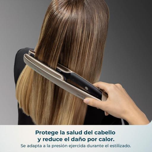  Plancha de Pelo Cecotec Sensor Inteligente y Placas Flotantes - Lisse Plasma Sensor. Tecnología Sensor y Plasma, Revestimiento NanoSilk, Temperatura 160º-220ºC, Punta Fría, Función Autoapagado [1]