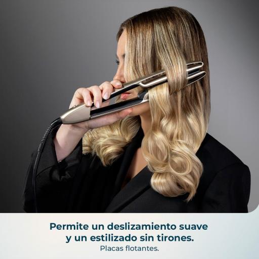  Plancha de Pelo Cecotec Sensor Inteligente y Placas Flotantes - Lisse Plasma Sensor. Tecnología Sensor y Plasma, Revestimiento NanoSilk, Temperatura 160º-220ºC, Punta Fría, Función Autoapagado [2]