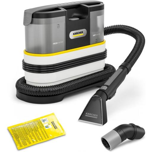  lava-aspiradora Kärcher SE 2 Spot Care, potencia: 450 W, depósito de agua limpia: 1,5 l, superficie: 2,89 m², peso: 4,2 kg, boquilla para tapicerías, boquilla para manchas, limpiador RM 519 [0]