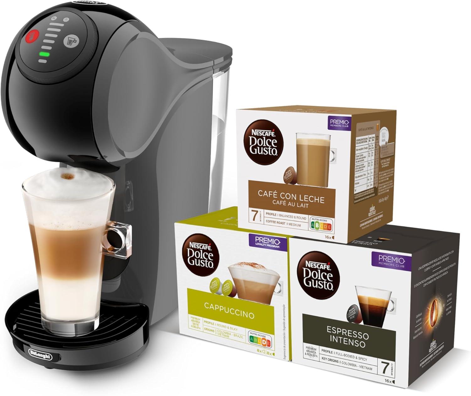 CAFET. DELONGHI EDG226A GENIO S BASIC DOLCE GUSTO + 3 paquetes de capsulas
