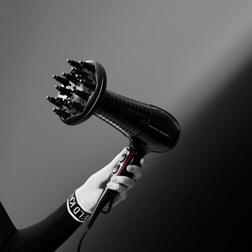  Secador de pelo Rowenta Powerline -de 2300 W, Tecnología Effiwatts, 6 ajustes de velocidad/temperatura, Thermocontrol, generador iónico, reduce el encrespamiento, cabello suave y brillante [2]