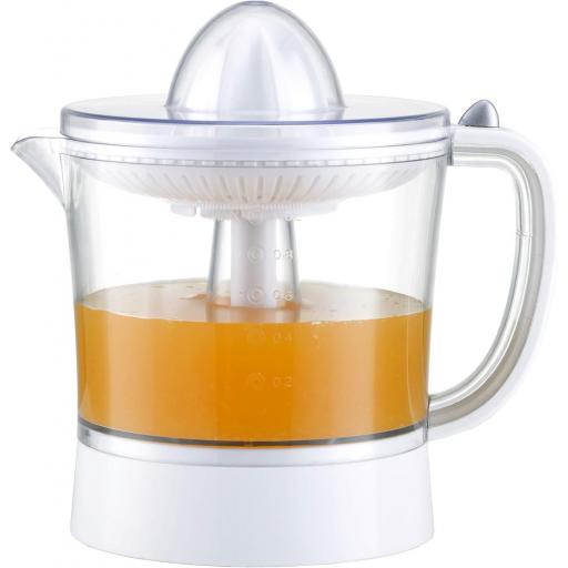 Exprimidor eléctrico de naranjas para zumo Family Care, jarra libre de BPA con 1000ml, filtro de pulpa ajustable, boquilla antigoteo, accesorios desmontables apto para lavavajillas, potencia 40W [0]