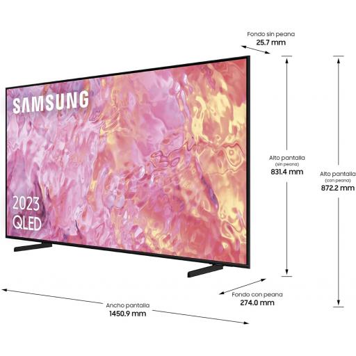 SAMSUNG TV QLED 4K 2023 Smart TV de 65" con Tecnología Quantum dot, Quantum HDR10+, Multi View y Q-Symphony [Clase de eficiencia energética E] [1]