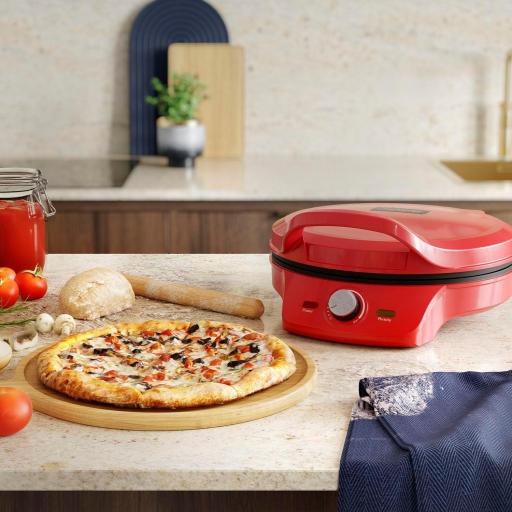 Princess Pizza Maker - Ø 32 cm - Termostato regulable - Multifuncional - Incluye función grill - hasta 200°C - 115007 [3]