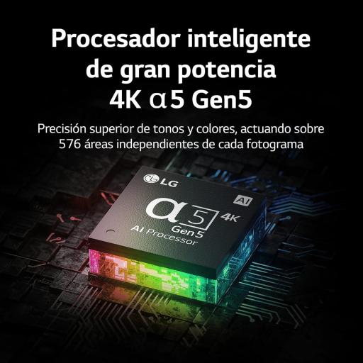  Televisor LG 50" Smart TV webOS22 50 pulgadas (126 cm) 4K UHD, Procesador de Gran Potencia 4K a5 Gen 5, compatible con formatos HDR 10, H y HGiG [2]