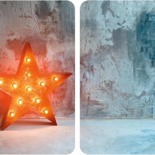 WENKO Placas cobertoras de vidrio universales Star Cubiertas de cocina, juego de 2 unidades, para todos los tipos de cocinas, Vidrio endurecido, 30 x 1.8-5.5 x 52 cm, Multicolor