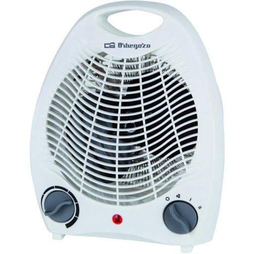 Calentador orbegozo de ventilador Interior Blanco 2000 W - Calefactor (Calentador de ventilador, CE, Interior, Piso, Mesa, Blanco, Giratorio)