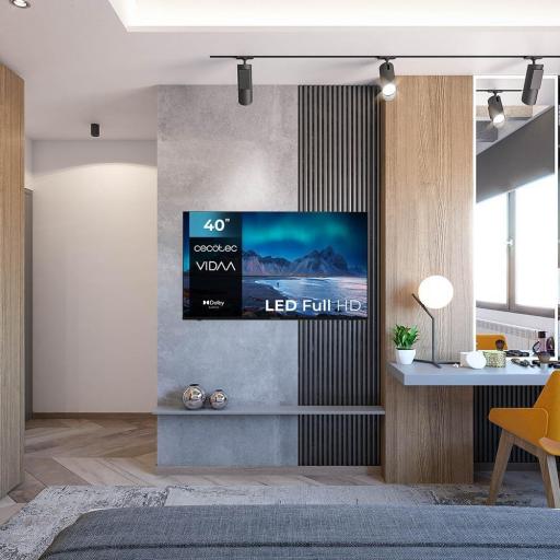 A5 series  Televisión LED 40” con resolución Full HD con sistema Dolby, Smart TV VIDAA, WiFi Integrado, Salida de auriculares, 3 HDMI y 2 USB, Altavoces 16W [2]