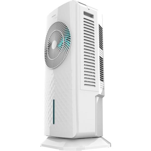  Climatizador evaporativo de 65W, 3,5 litros de capacidad del tanque, control táctil y remoto,3 velocidades, temporizador 12 horas y oscilación. [2]