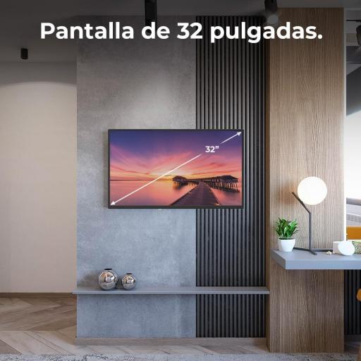 Televisor Cecotec  LED 32 Pulgadas, HD, Resolución de imágenes y Videos óptima, Sistema Dolby, Memoria Flash, Conectividad HDMI/USB, Mando a Distancia [2]