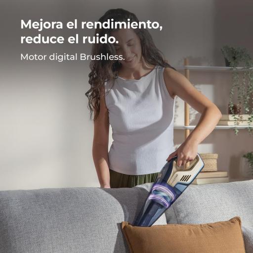 Aspiradora de Mano sin Cable Cecotec  . 200W, 20kPa, Sólidos y Líquidos, Motor Digital Brushless, Depósito 500ml, Autonomía 40mins, Apto para Todas Las Superficies [3]