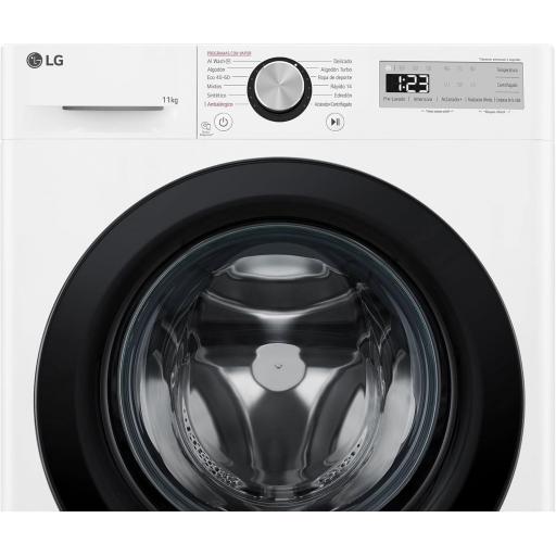  Lavadora LG BLANCA 11kg  inteligente AI Direct Drive, Vapor Steam, 11kg, 1400rpm, Un 10% más eficiente que A, Serie 500, Blanco [Clase de eficiencia energética A] [3]