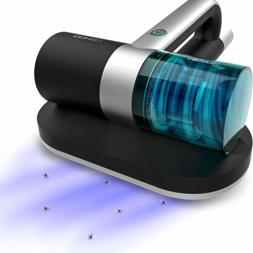  Aspirador de Colchones y Tapicerías de Mano Cecotec  300W, 10kPa, Luz Ultravioleta UV-C, Tecnología con Cepillo Motorizado y Aire Caliente, Retiene Alérgenos [0]