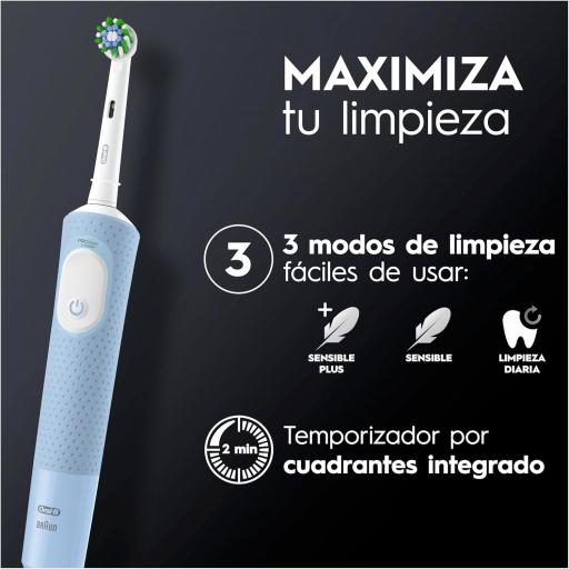 Oral-B Cepillo Eléctrico Vitality Pro Protect x Clean AZUL 1 Ud [2]
