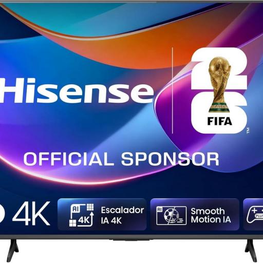 TV LED 65" - Hisense , UHD 4K, Escalador 4K IA, Control por voz, Smooth Motion IA, Negro [3]