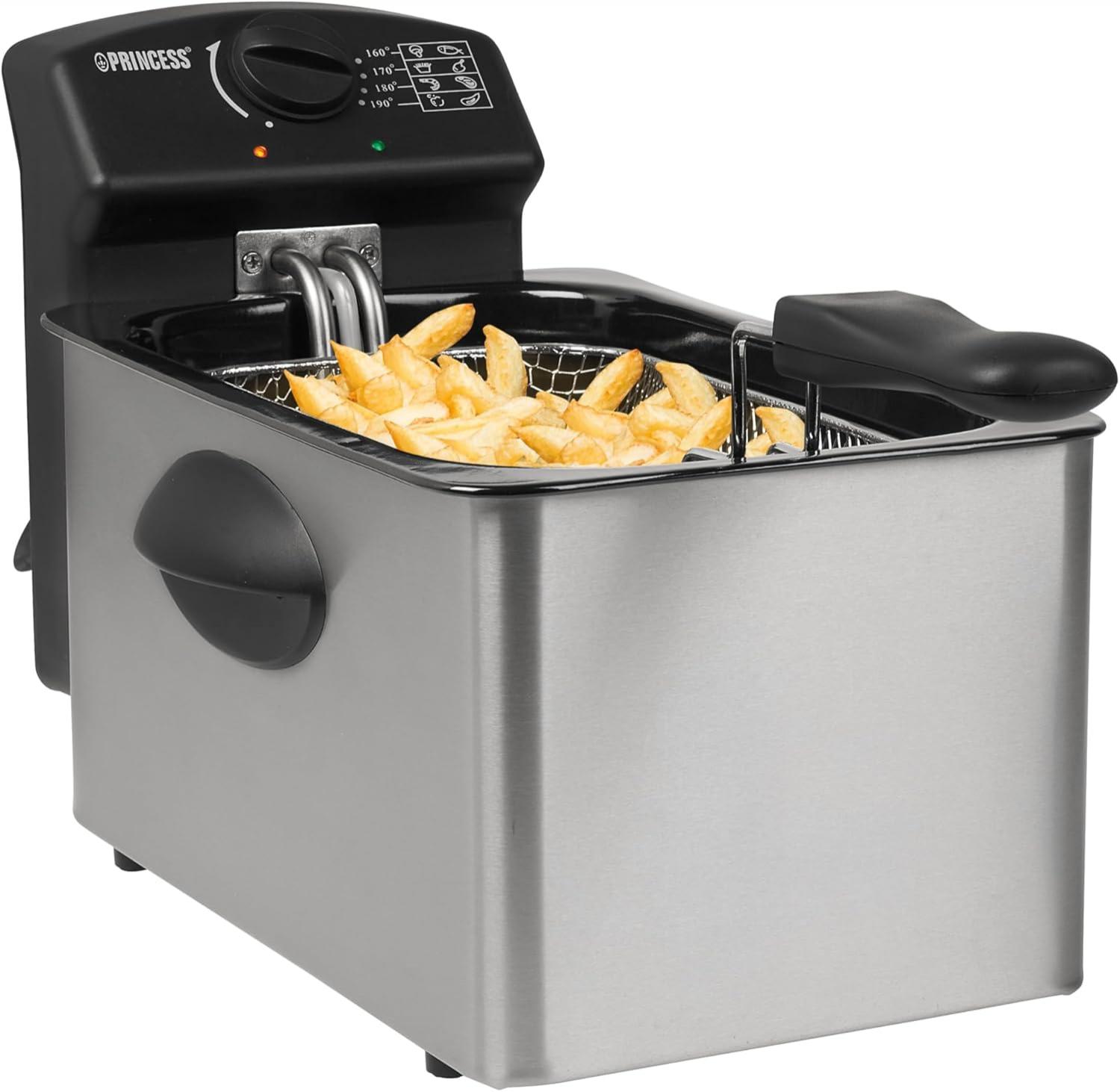 FREIDORA PRINCESS 4L 2000W INOX