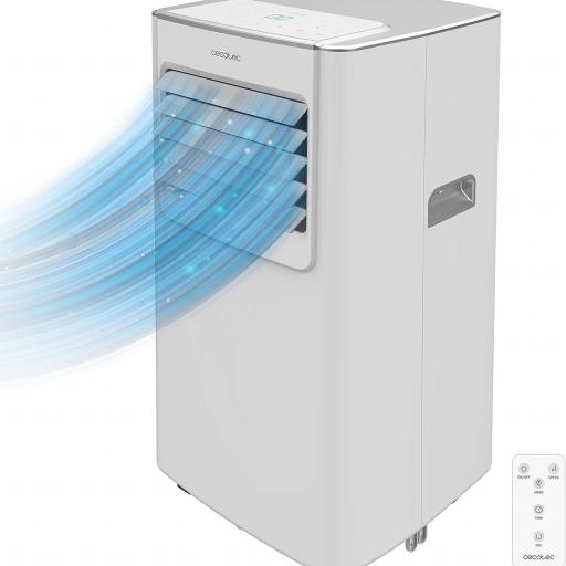  Aire Acondicionado Portátil Cecotec con Mando a Distancia . 7000 BTU 1750frig Bajo Consumo, Pantalla LED, 4 Modos, 2 Velocidades, Cobertura 15-20m2  [3]