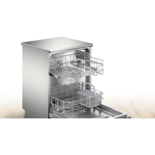 Lavavajillas Bosch - E, 12 Servicios, Media carga, Motor Ecosilence, Inox [1]
