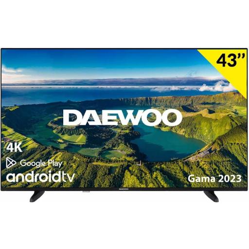  TV Daewoo 43" Smart Tv Android 4K Ultra HD 43" LED UHD Chromecast y Voice Assistant