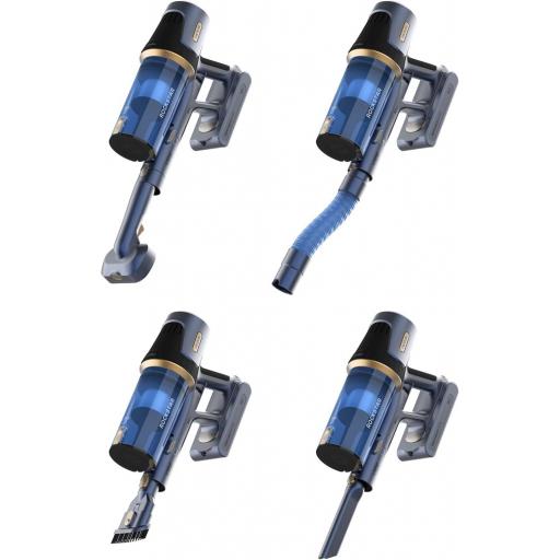 c Aspirador Escoba sin Cable Cecotec 500W, Potencia de Succión 150AW, Modo Auto, Cepillo para Animales y Tubo Flexible, Batería 33,6V, Limpia 140m2 en Modo Eco [2]