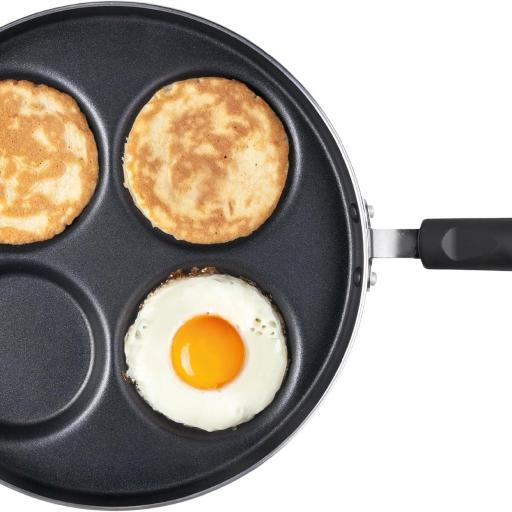 IBILI - Crepiera 4 minicrepes indubasic, 26 cms, Aluminio, Antiadherente.