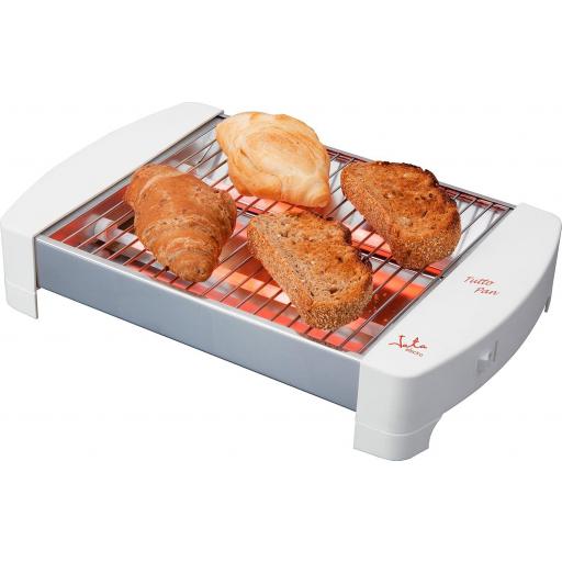 Tostador Horizontal jata Laterales de Acero Inoxidable con 2 Barras de Cuarzo Gran Superficie Bandeja Recogemigas Extraíble 400 W [3]