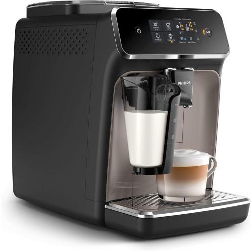 Cafetera Automática Philips - 1500W, Café en grano y molido, Depósito leche, Espumador [2]