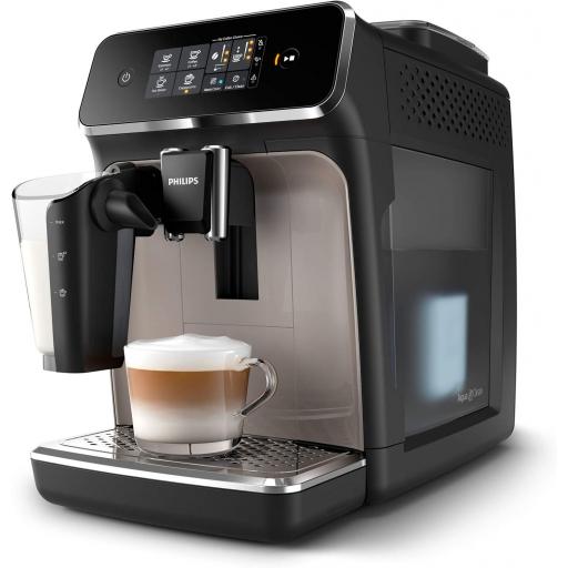 Cafetera Automática Philips - 1500W, Café en grano y molido, Depósito leche, Espumador [0]