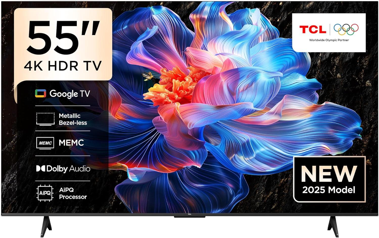 TV TCL 55" UHD GOOGLETV HDR10 DOLBY AUDIO
