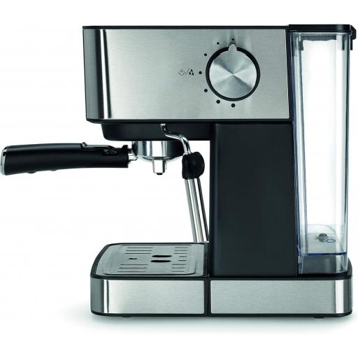 Cafetera Espresso Solac  - 850W, 20 Bares, Vaporizador, Calienta Tazas, Depósito 1.6 Litros [1]