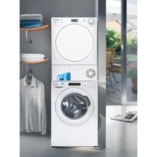  Secadora Condensación Candy Smart 8KG, Digital y Mandos, Tecnología NFC, 14 Programas, Depósito de Agua, Planchado Fácil, Inicio 3-6-9H,[Clase de eficiencia energética G] [1]