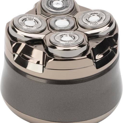JATA - Afeitadora de Cabeza 5 en 1 Recargable, Maquinilla Eléctrica Hombre IPX6, Uso en Seco y Húmedo, 120 min Autonomía, USB-C, Pantalla LED [3]