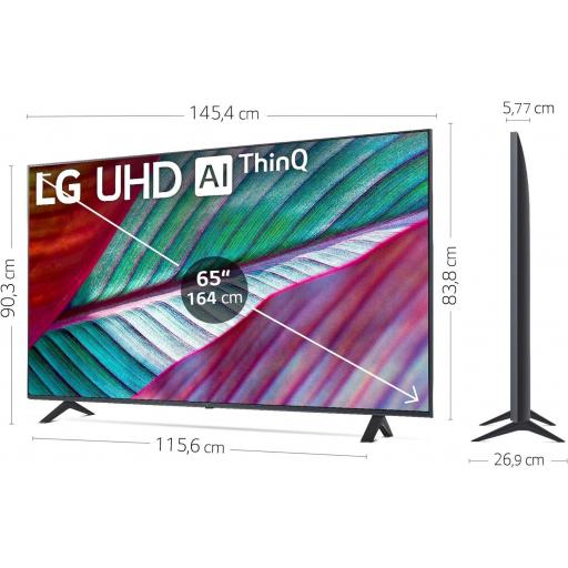 TV LG 65", 4K UHD, Smart TV, HDR10, webOS23, Serie 78, Procesador Alta Potencia, Dolby Digital Plus, Alexa/Google Assistant [Clase de eficiencia energética F]