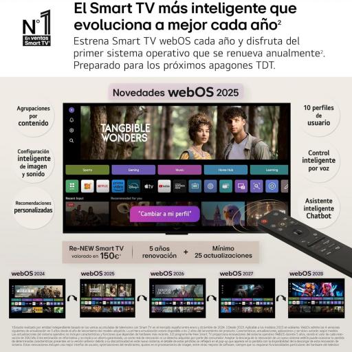 TV LG 65", UHD 4K, WebOS 25, Ultimate IA, HDR10 Pro, Super Upscaling, Dolby Digital Plus, Google Assistant, Negro [2]