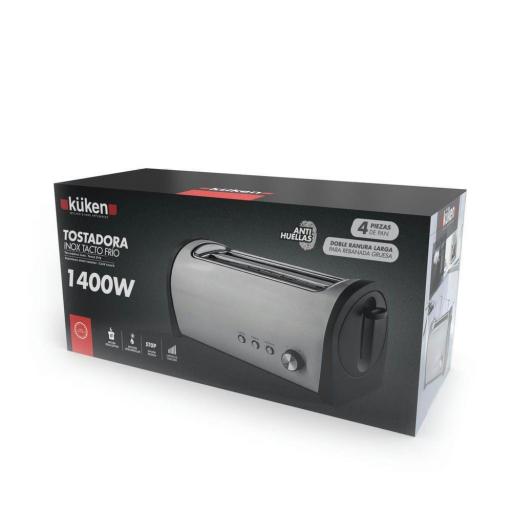 TOSTADORA INOX 2 RANURAS 1400W KÜKEN [1]