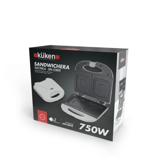 SANDWICHERA ELÉCTRICA 750W SIN CORTE KÜKEN [1]