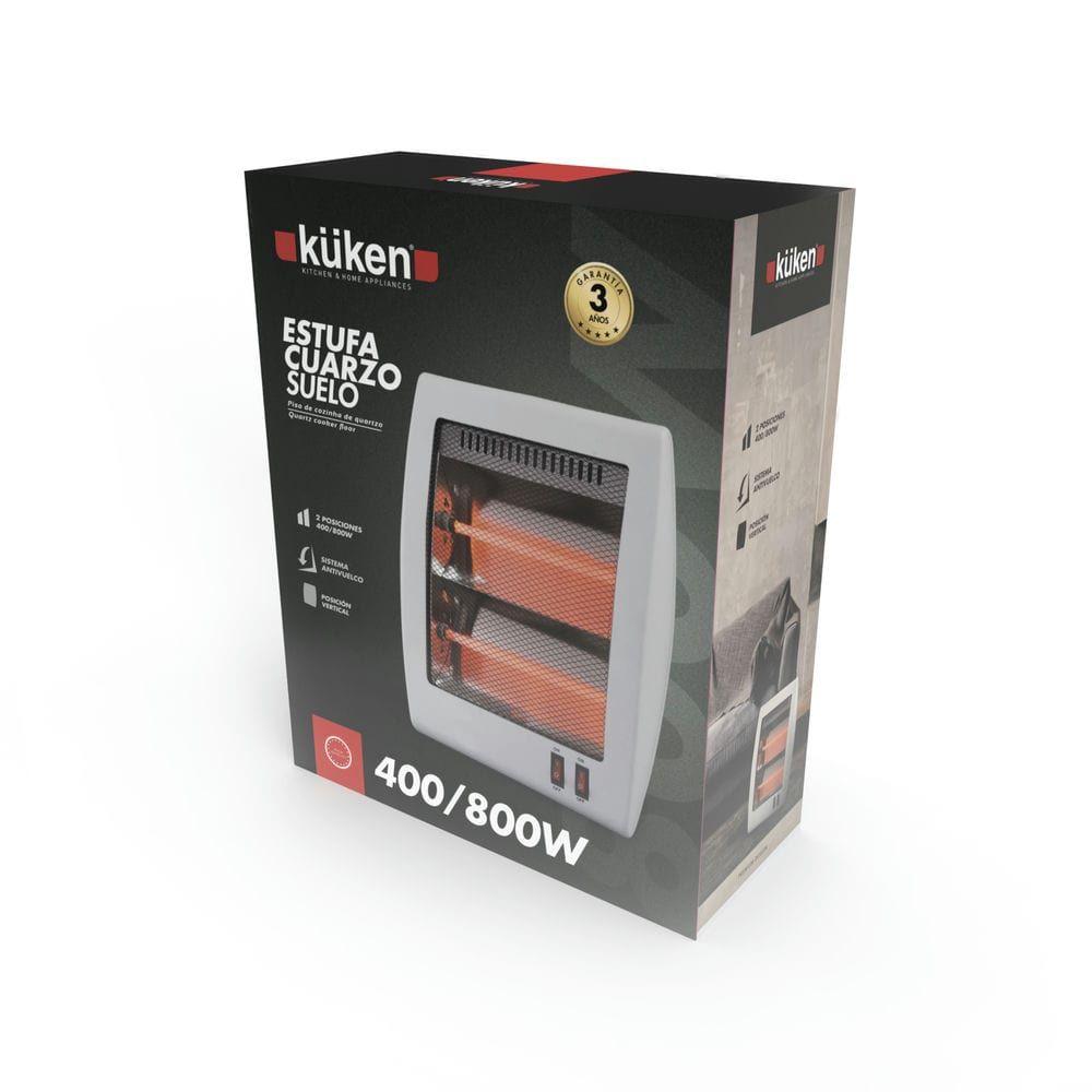ESTUFA CUARZO SUELO KÜKEN 2 BARRAS 800W