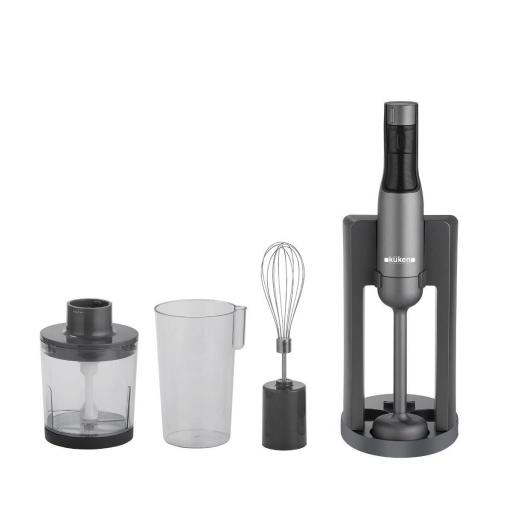 BATIDORA DE BRAZO 1000W KUKEN GRIS CON ACCESORIOS [2]